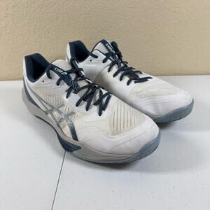 Asics Sky Elite FF 3 100 White Gray Volleyball Shoes Mens Sz 16 No Insoles Read